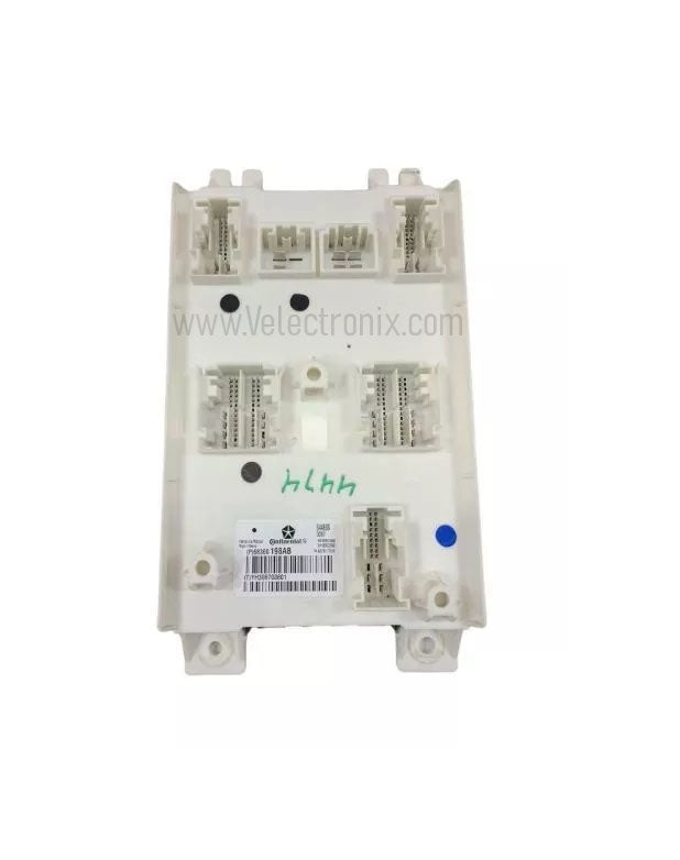 Original and replacement white Maserati BCM modules prepared for mail-in clone programming service – exact part number match required for 2014-2024 models