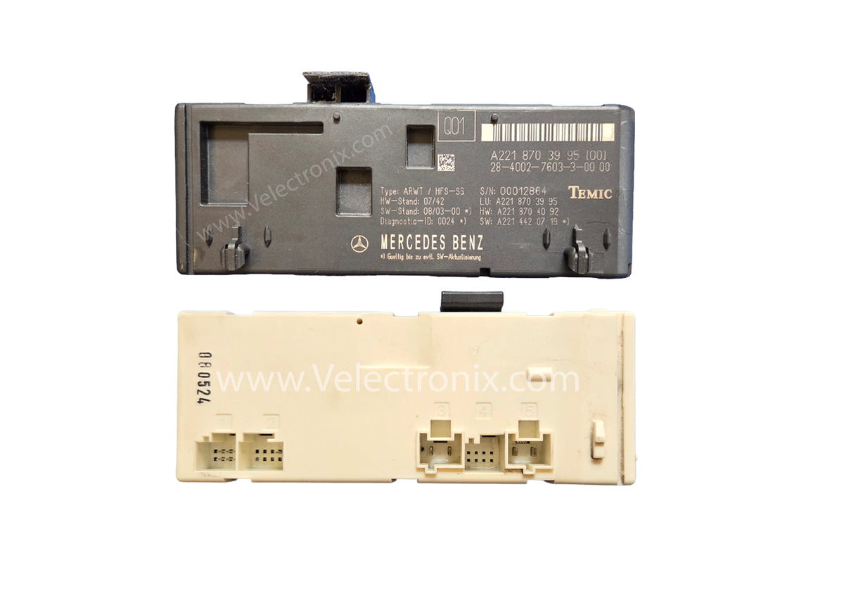 Mercedes W164 X164 W251 W221 C216 trunk and liftgate module cloning service.