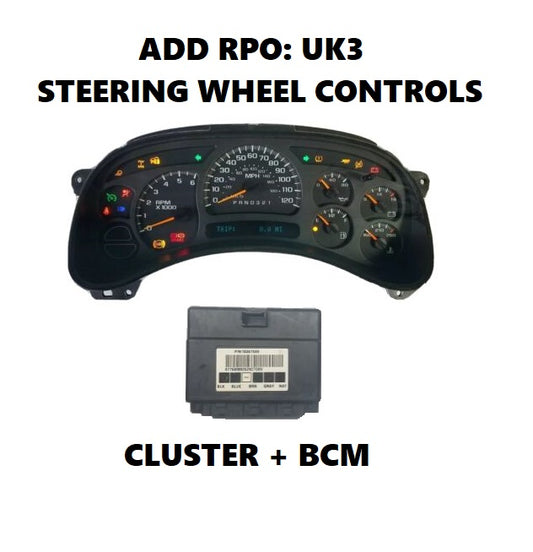 ADD RPO UK3 STEERING WHEEL CONTROL 03-07 Silverado Sierra