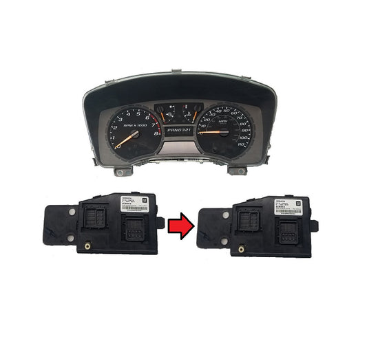 BCM cloning and mileage reset service for 2008-2012 Hummer H3, Chevrolet Colorado, and GMC Canyon instrument cluster.