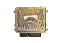 Rear view of Mercedes M272 ME9.7 ECU showing connectors and part number label – new aftermarket replacement.