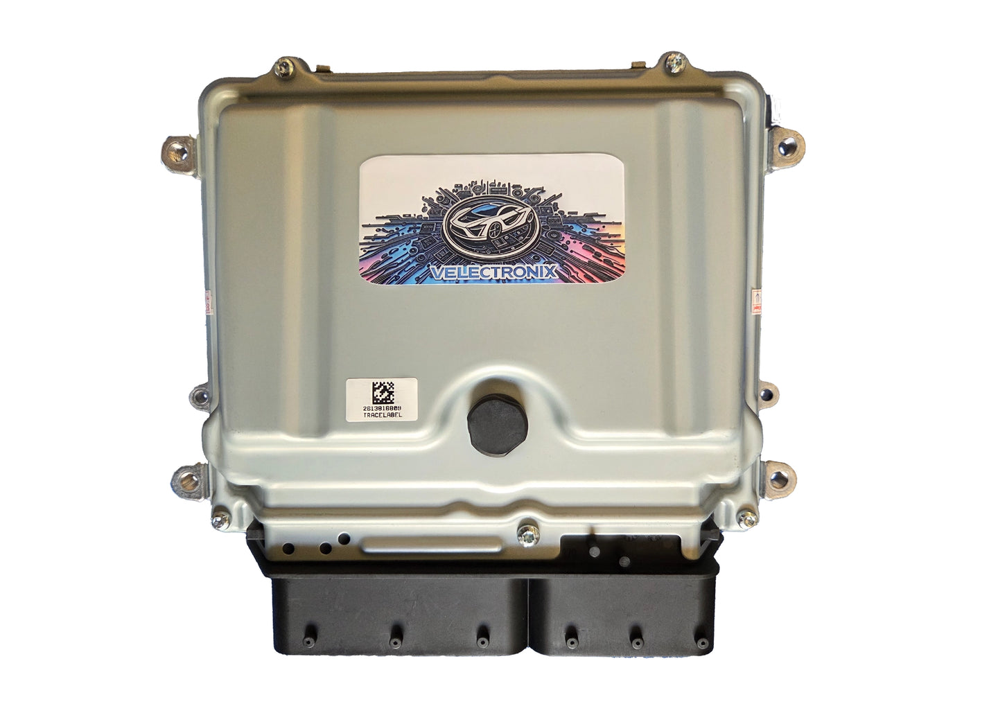 Front view of new aftermarket Mercedes-Benz M272 3.5L V6 ME9.7 engine control module ECU ECM.