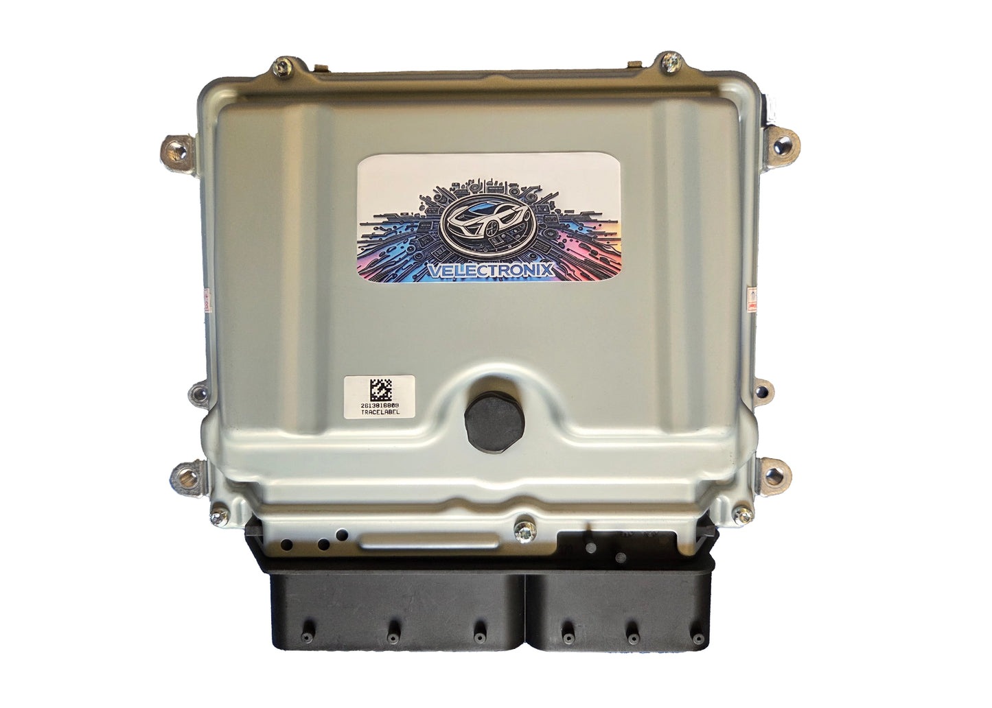 Front view of new aftermarket Mercedes-Benz M272 3.5L V6 ME9.7 engine control module ECU ECM.