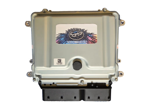 Front view of new aftermarket Mercedes-Benz M272 3.5L V6 ME9.7 engine control module ECU ECM.
