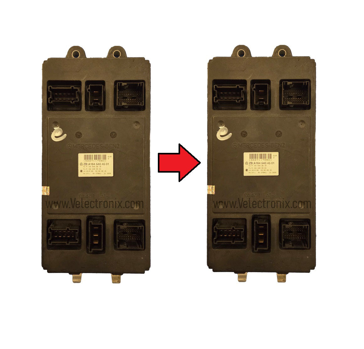 Professional SAM module cloning and programming service for Mercedes-Benz W164 ML-Class ML63 AMG and X164 GL-Class GL350 GL550.