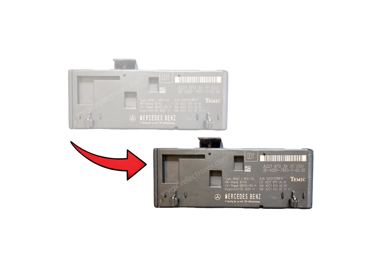 Mercedes trunk and power liftgate control module clone programming service.