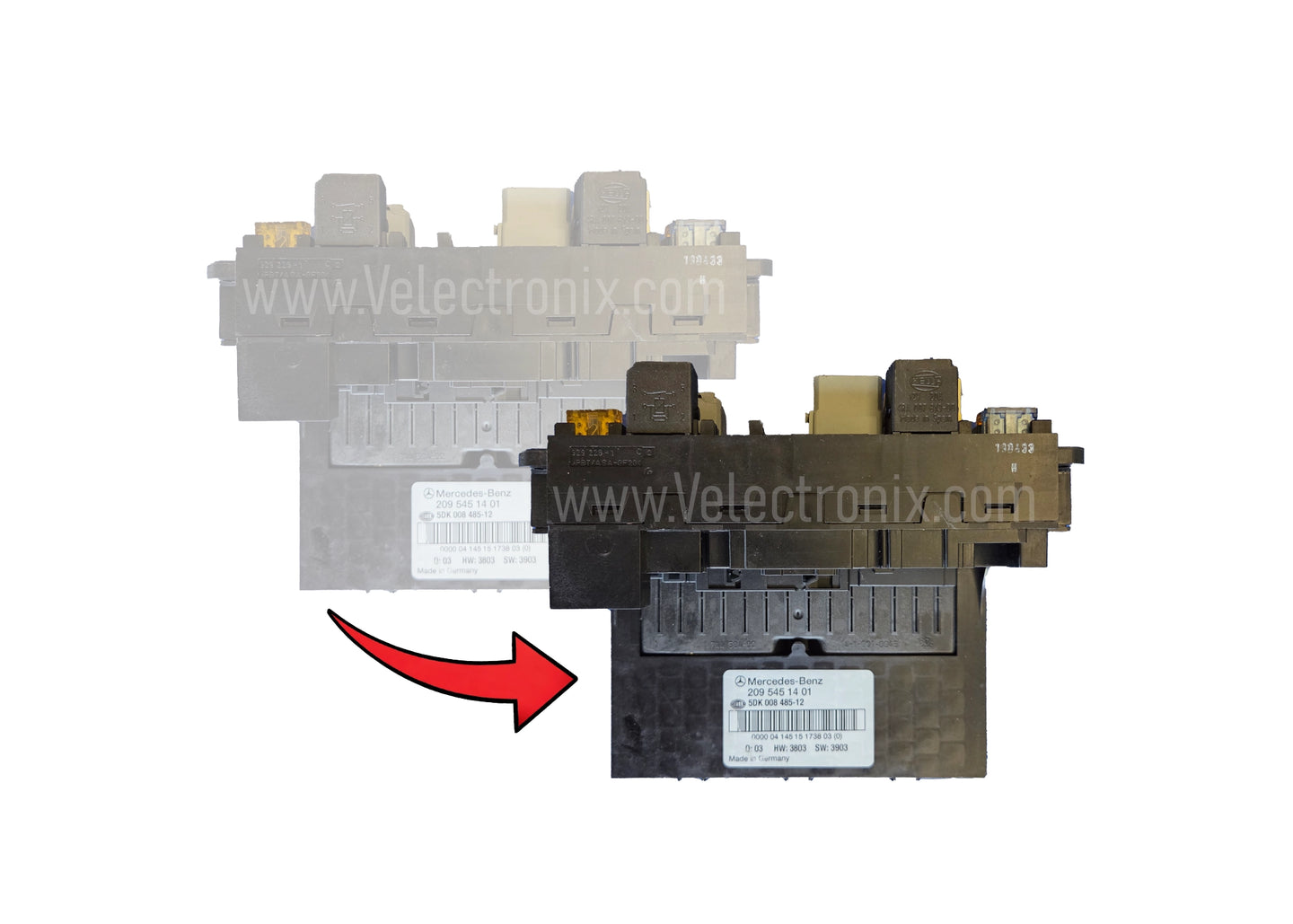 Mercedes-Benz W203 C-Class SAM Fuse Box Hella Module Clone Programming Service
