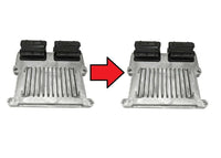 Original and replacement Delphi MT38 engine control modules prepared for cloning