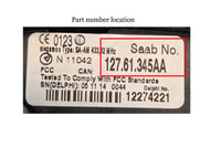 Saab CIM module label showing the part number location.