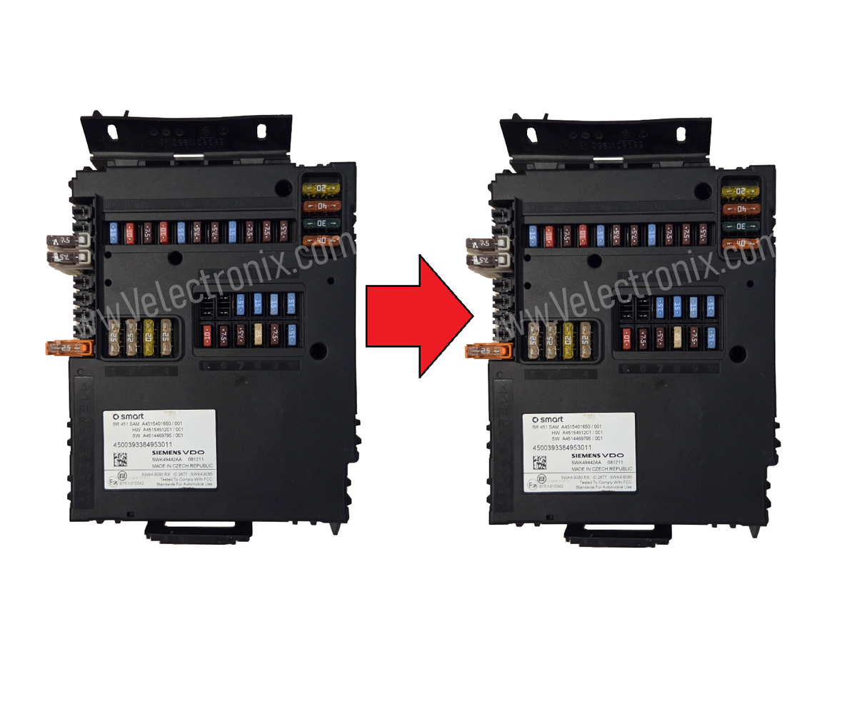 Smart Fortwo 451 SAM BCM no communication cloning and data recovery service