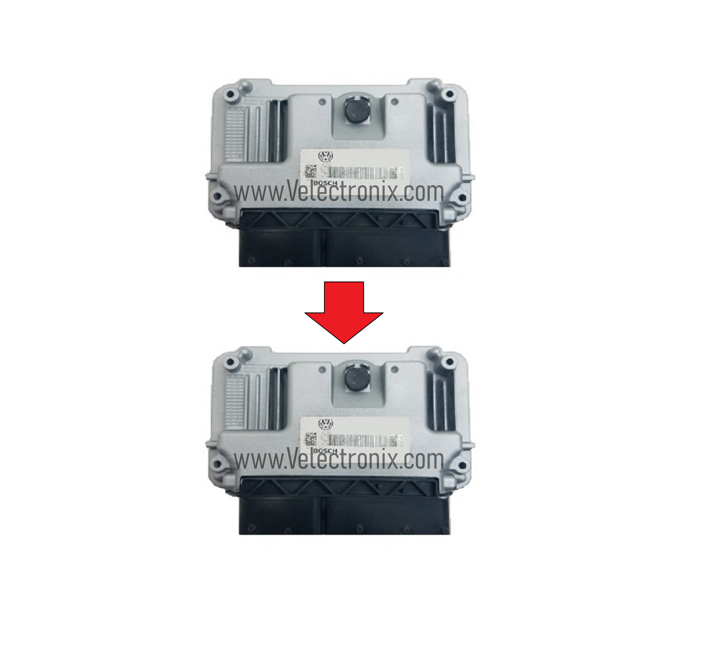 VW Audi MED17 ME17 ECU immobilizer cloning service – engine control module data transfer.