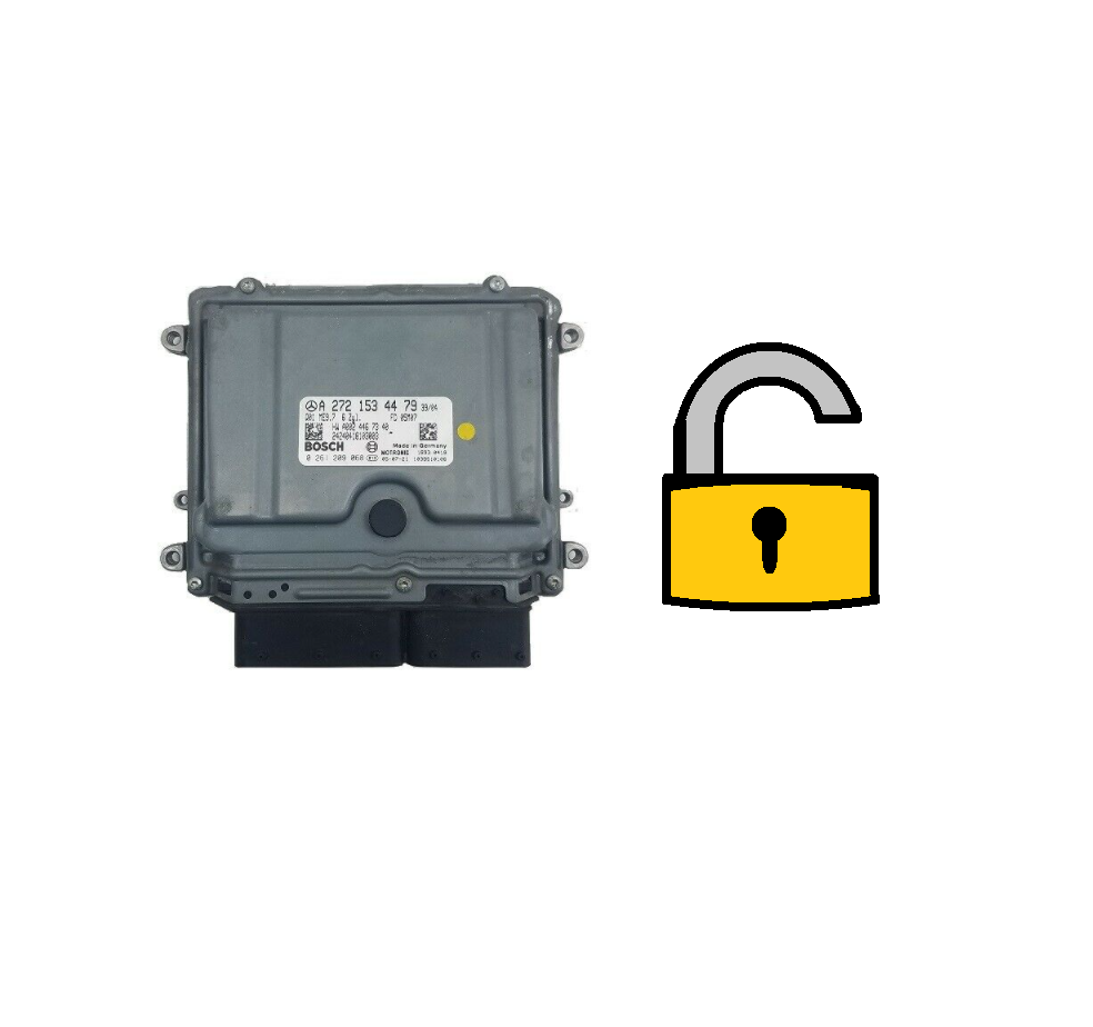 Mercedes ME9.7 and MED17.7 ECU renewal service for programming used replacement modules