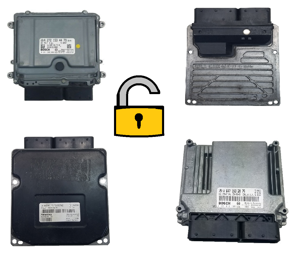 Mercedes SIM4LKE and SIM271 ECU unlock and virgin service for FBS3 vehicle